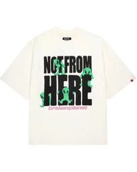 BROKEN PLANET - Not From Here Graphic-Print Oversized T-Shirt - Lyst