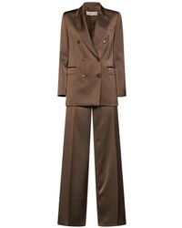 Blanca Vita - Double-Breasted Peak-Lapel Trousers Suit - Lyst