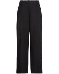 Calvin Klein - Plooibroek Met Wijde Pijpen - Lyst