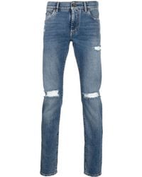 Dolce & Gabbana - Distressed-effect Skinny Jeans - Lyst