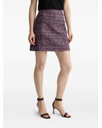 St. John - Lurex Tweed Mini-Rok - Lyst