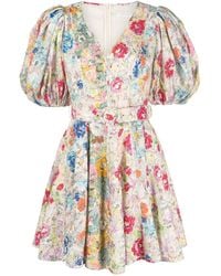 Zimmermann - Clover Floral-print Minidress - Lyst