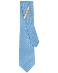 Ferragamo - Duckies Print Silk Tie - Lyst