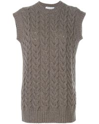 Max Mara Sleeveless Knitted Vest - Brown