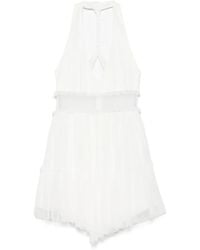 Nissa - Halterneck Silk Dress - Lyst
