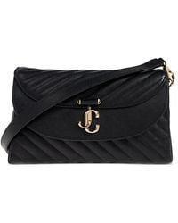 Jimmy Choo - Curve Leather Top-Handle Shoulder Bag - Lyst