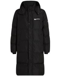 KARL LAGERFELD - Extra-Long Puffer Jacket - Lyst