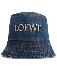 Loewe - Denim Bucket Hat - Lyst