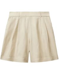 Benetton - Pleated Bermuda Shorts - Lyst