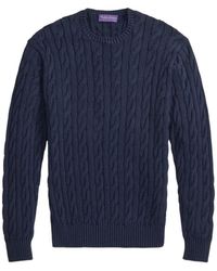 Ralph Lauren - Cable-Knit Cashmere Sweater - Lyst