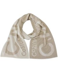 CoSTUME NATIONAL - Logo-Print Merino-Wool Scarf - Lyst