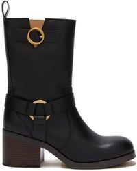 Odissi - Hailey Harnessed Strap Leather Boots - Lyst