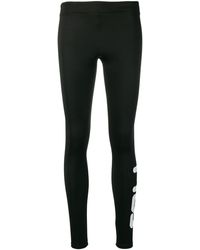 Fila Легинсы С Логотипом - Черный