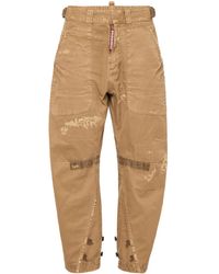 DSquared² - Distressed Straight-Leg Trousers - Lyst