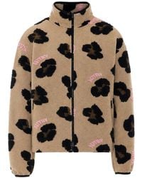 Autry - Leopard-Print Fleece Jacket - Lyst