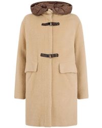 Moorer - Cransa-Wl Buckle-Fastening Hooded Coat - Lyst