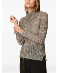 Twinset - Pull Imprimé À Col Roulé - Lyst