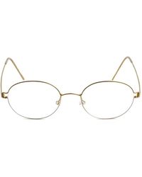 Lindberg - Stefano Round-Frame Glasses - Lyst
