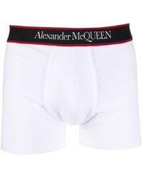 Alexander McQueen Boxershorts Met Logoband - Wit
