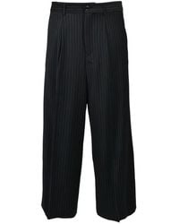 BREATH - Tuck Wide Pinstripe Pleated Trousers - Lyst