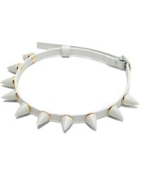Andres Gallardo - Collier Ras-Du-Cou Mini Spike En Cuir - Lyst