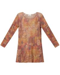 Isabel Marant - Short Openwork Knit Dress - Lyst