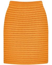 12 STOREEZ - Knitted Mini Skirt - Lyst