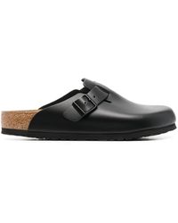 Birkenstock - Boston Buckle-Embellished Slippers - Lyst