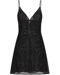 Blumarine - Embroidered Lace Mini Dress - Lyst