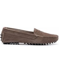 SCAROSSO - Ashley Suede Loafers - Lyst