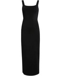 KHAITE - Dixi Square-Neck Midi Dress - Lyst