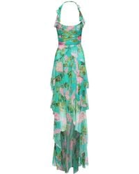 Oscar de la Renta - Abendkleid mit Geranien-Print - Lyst