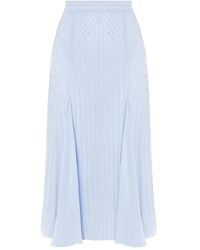 Temperley London - Beaded Pleated Midi Skirt - Lyst