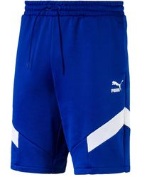 PUMA - Iconic Mcs Stripe-detail Track Shorts - Lyst