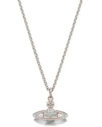 Vivienne Westwood - Mini Bas Relief Pendant Crystal-Embellished Necklace - Lyst