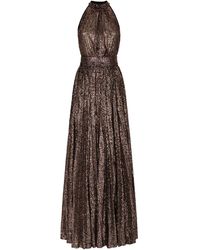 Dolce & Gabbana - Sequin-embellished Halterneck Gown - Lyst