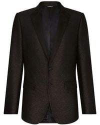 Dolce & Gabbana - Martini-Fit Lamé Jacquard Silk Tuxedo Suit - Lyst
