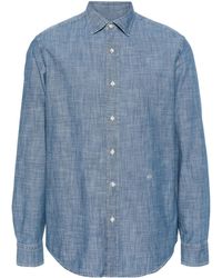 Jacob Cohen - Denim Overhemd Met Geborduurd Logo - Lyst