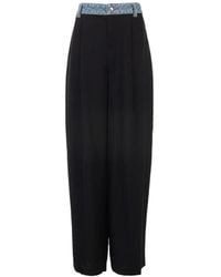Alexander Wang - Denim Waistband Mid-Rise Pants - Lyst