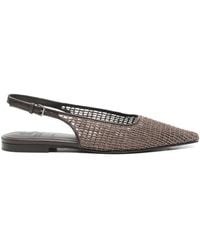 Brunello Cucinelli - Slingback Ballets Flats - Lyst