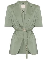 Liu Jo - Belted Short-Sleeve Blazer - Lyst