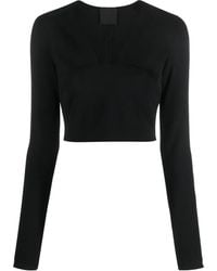 Givenchy - スクエアネック クロップドトップ - Lyst