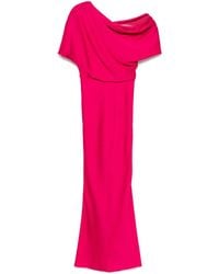 Amsale - Hammered Satin Dress - Lyst