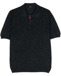 Kiton - Mélange Fine-Knit Polo Shirt - Lyst