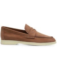 POTAMY - Suede Penny Loafers - Lyst