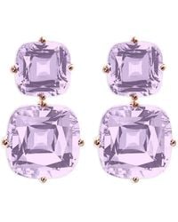 Goshwara - Boucles D'Oreilles Gossip Serties D'Améthyste - Lyst