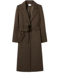 Claudie Pierlot - Belted Wool Coat - Lyst