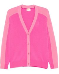 From Future - Cardigan Bicolore À Col V - Lyst