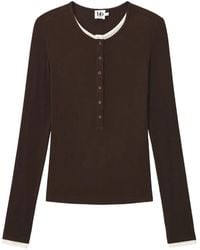 B+ AB - ハーフボタン ロングtシャツ - Lyst
