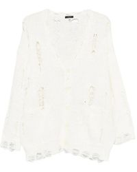 R13 - Distressed Oversized Cardigan - Lyst